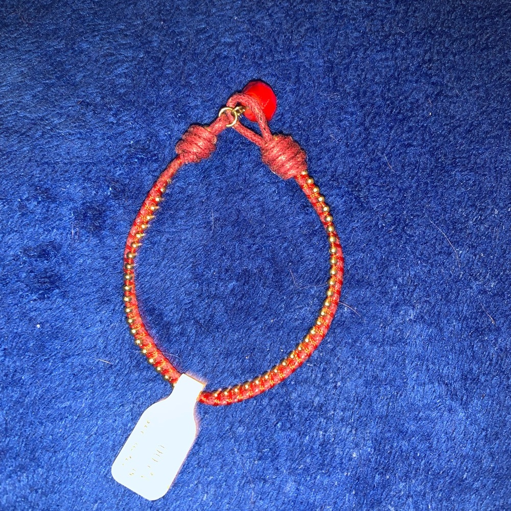 Red and Orange Beaded Bracelet